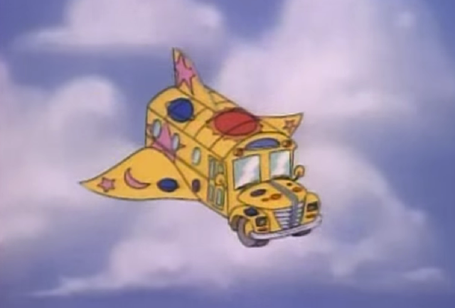 Cartoon Airplanes - X-Jet, Magic School Bus, Batwing, 80s and 90s cartoons