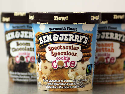 Ben & Jerry's Spectacular Speculoos, Boom Chocolatta, and Peanut Buttah Core flavors