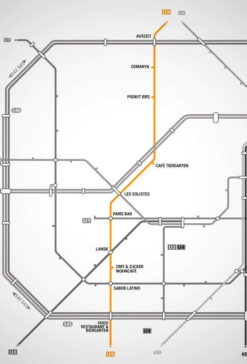 Berlin UBahn Restaurant Map Berlin Restaurants Near