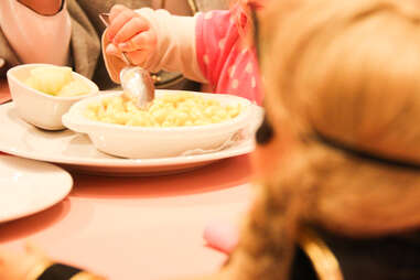 macaroni and cheese at American Girl Bistro