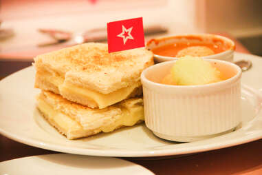 grilled cheese at American Girl Bistro