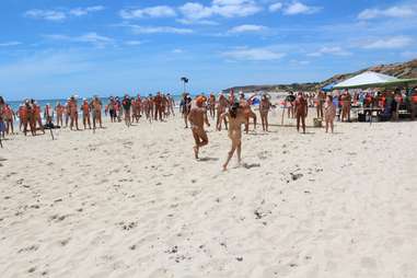 Maslin nude 🏷️ games beach Bare all