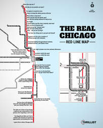 The Real Red Line Map   Chicago CTA   Thrillist