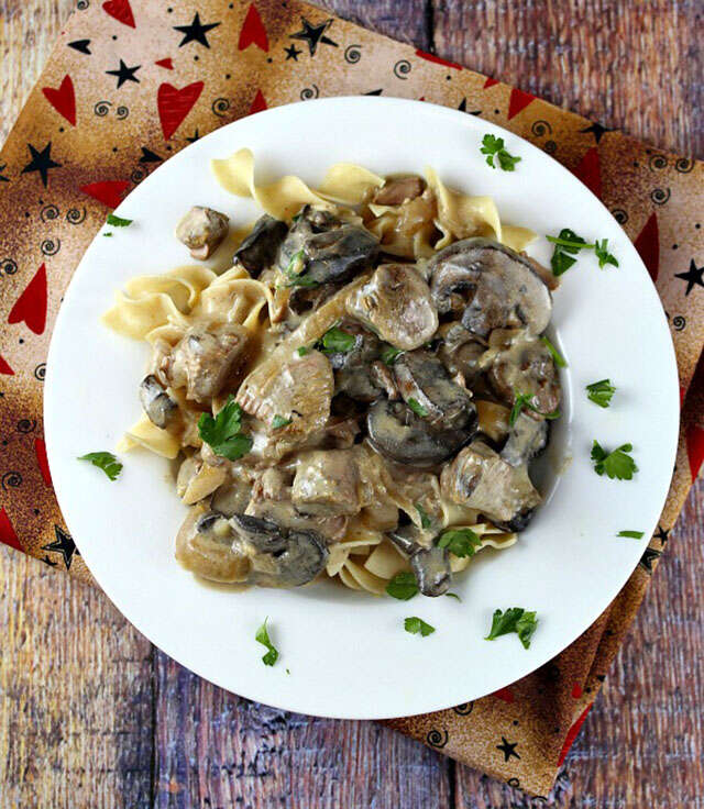 Lamb stroganoff