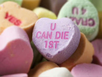 Valentine candy hearts have puppy and kitty love this year