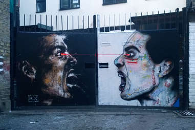 graffiti of angry men