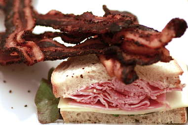 bacon and sandwich
