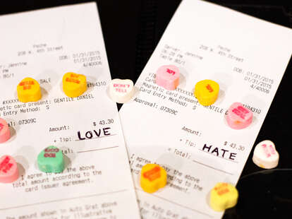 love/hate vday receipts