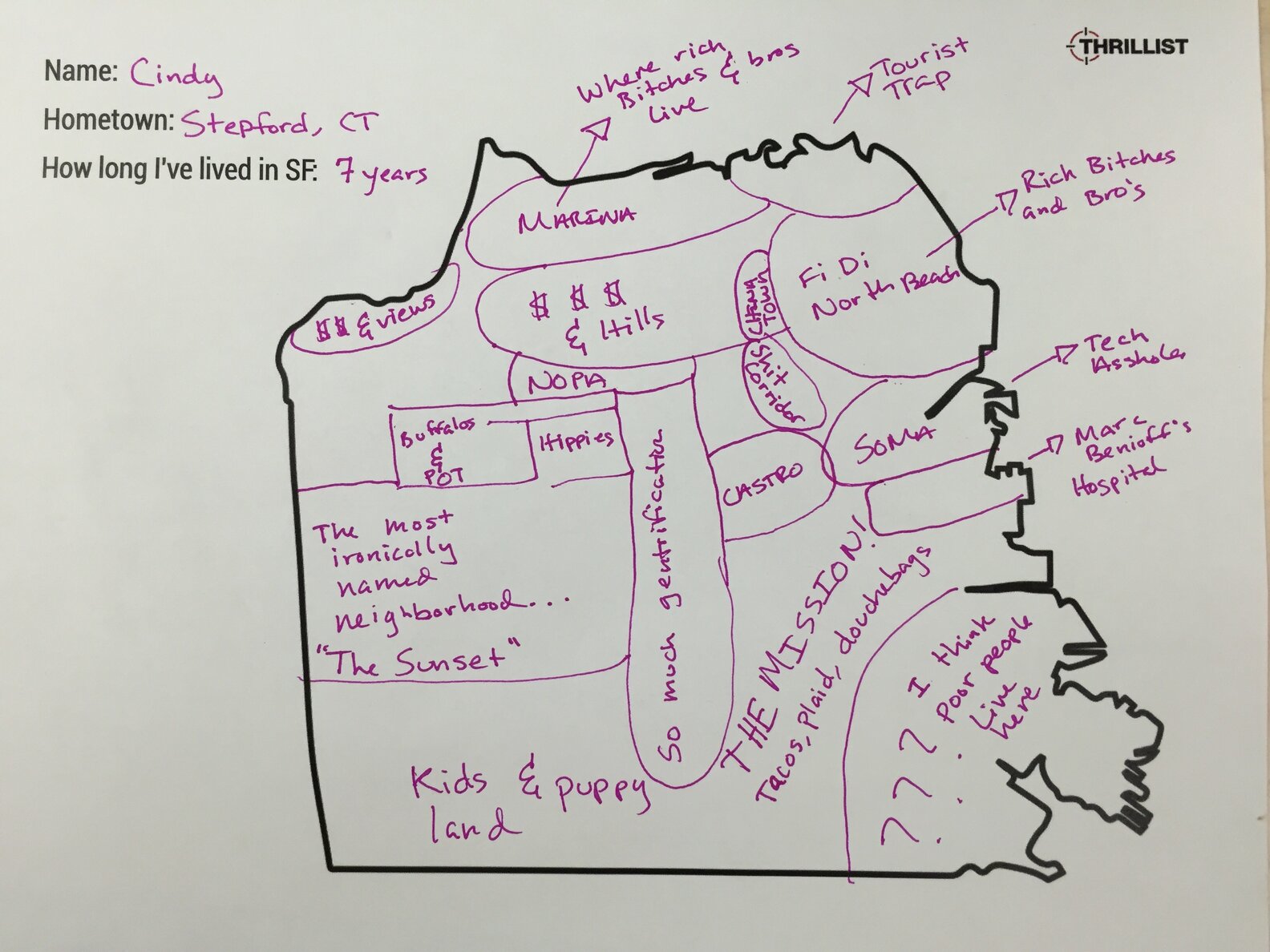 21 San Franciscans Draw 21 Maps of SF From Memory - Thrillist