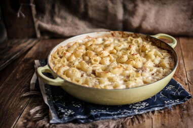 Apple sauce mac and cheese with apple sausage