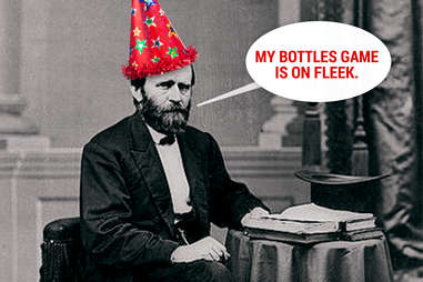 Ulysses S. Grant in party hat