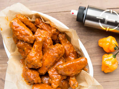 Pepper Spray Hot Wings — Thrillist Recipes