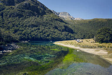 Blue Lake, New Zealand clear waters