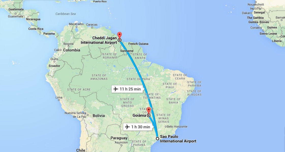 Student Ends Up In Wrong Place After Flying To Goiania, Not Guyana ...