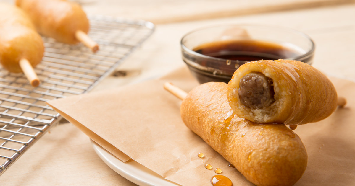 Pancakes and Sausage on a Stick Thrillist Recipes