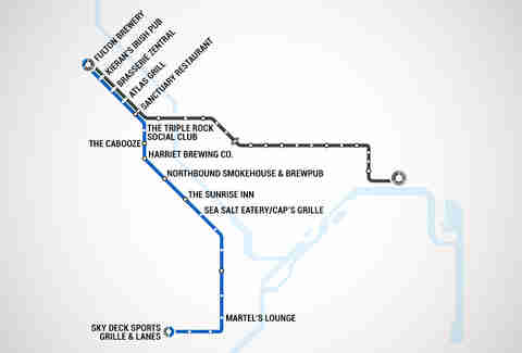 Twin Cities Light Rail Map - Map With Bars Near Every Stop - Thrillist