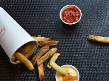 fred's meat & bread french fries