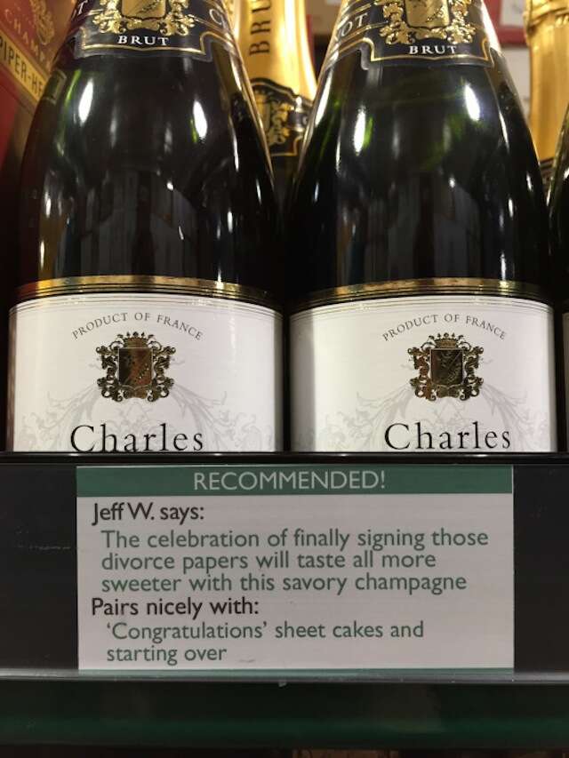Wine recommendation divorce papers