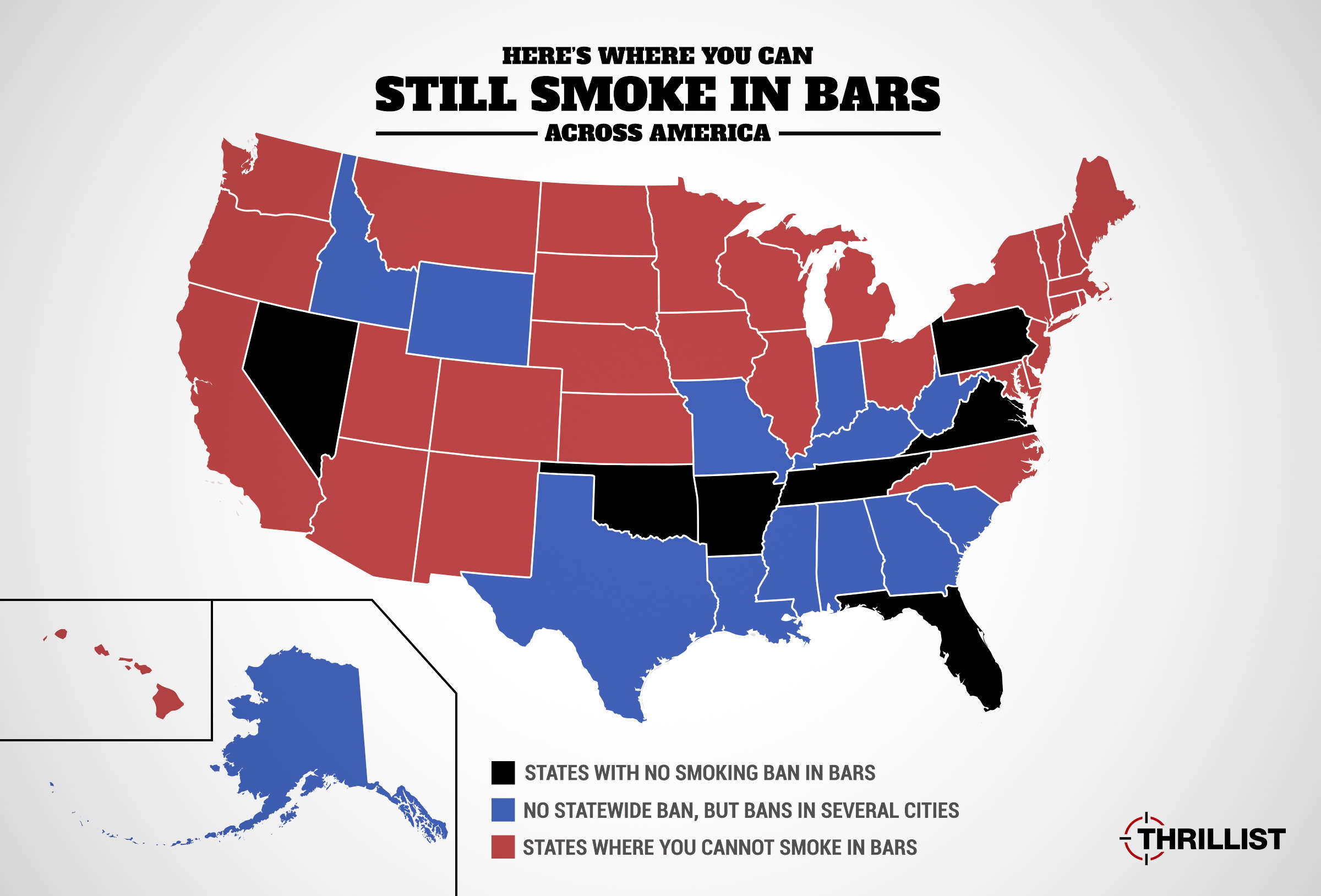 Where Can You Smoke In Bars: Miami, Las Vegas, Philadelphia top our list