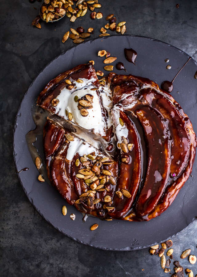Nutella banana tarte