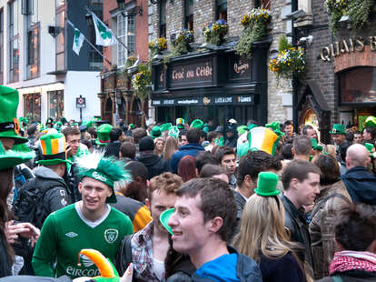 St. Patrick's Day crowd in Dublin