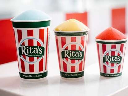 Rita's Italian ice cups