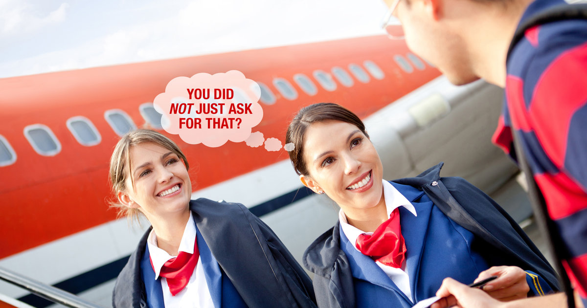 Wedding Proposals, Laxative, Dog Biscuits And More Crazy Flight