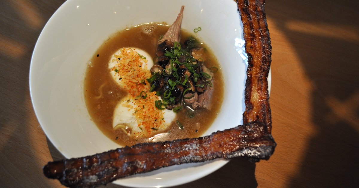 Cho77 Bacon, Egg, and Cheese Ramen Thrillist