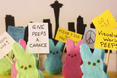 Marshmallow Peeps Dioramas - Thrillist
