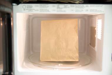 paper bag in microwave