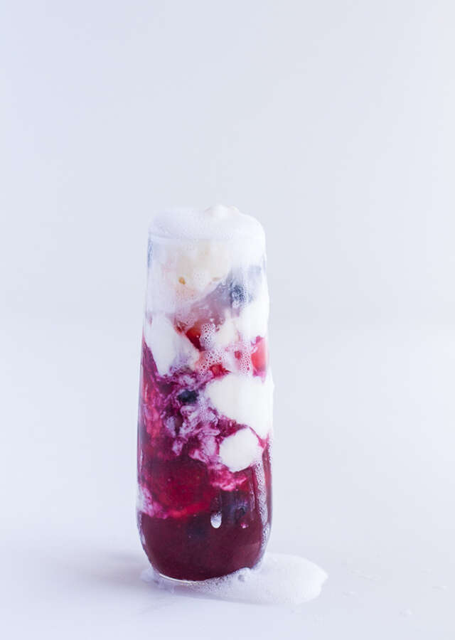 Firecracker berry margarita float