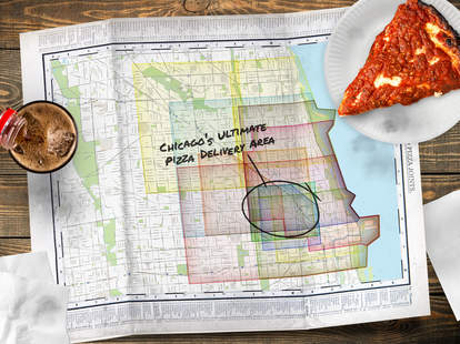 Chicago Pizza Delivery Map Piece Salernos Pequods And More Thrillist