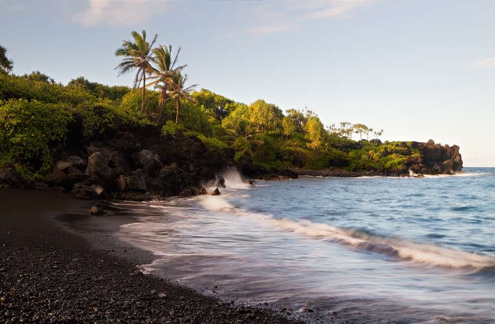 Black Sand Beach, Maui, Hawaii