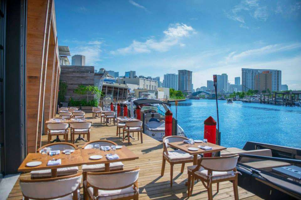 Zuma Waterfront Restaurant Boat Dock, Downtown Miami