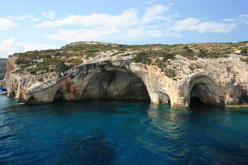 blue caves zakynthos greece