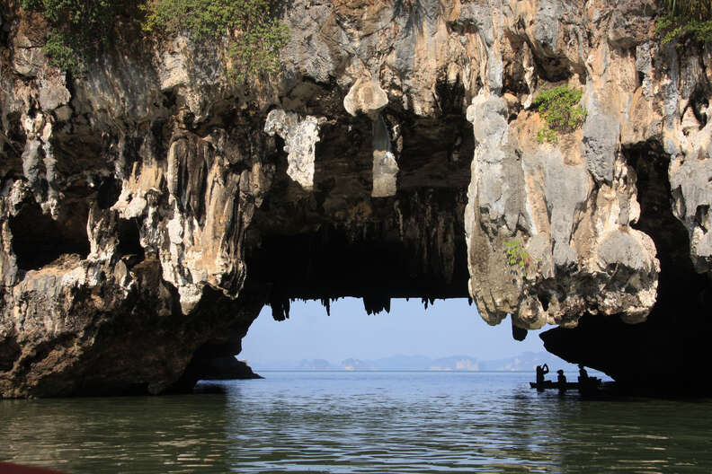 phang nga bay caves thailand