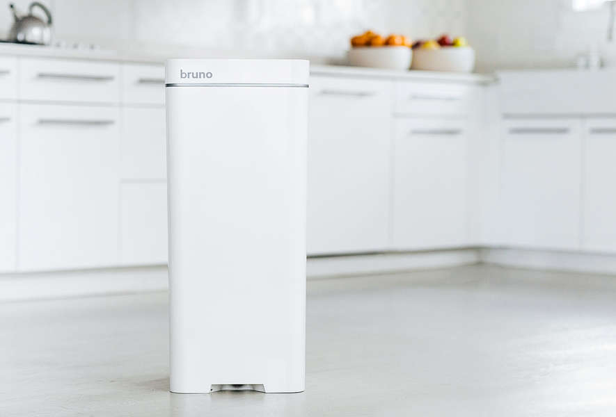 Bruno Smart Trash Can With BuiltIn Vacuum Feature Thrillist