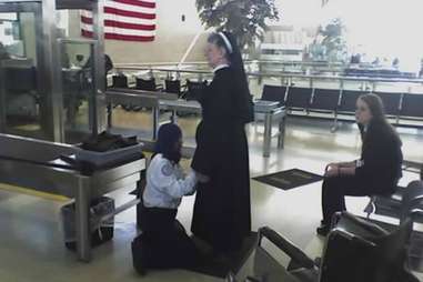 Nun getting searched