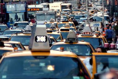 cab traffic jam nyc