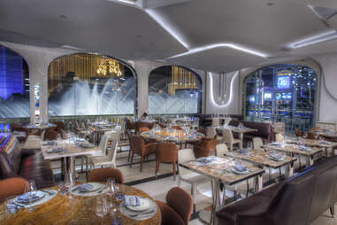 Milos estiatorio vegas las restaurant cosmopolitan strip restaurants outdoor terrace patio dining amazing patios garden greek fine mediterranean york hotel 11 Most Exciting Restaurants on the Strip - Thrillist