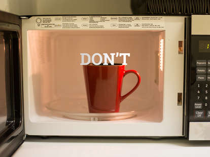 coffee in microwave