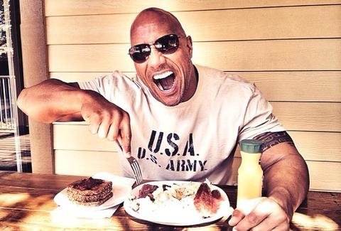 What Does The Rock Eat? - Regular Guy Tries Dwayne Johnson 