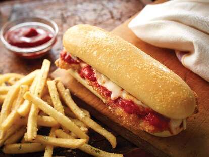 Olive Garden breadstick sandwich