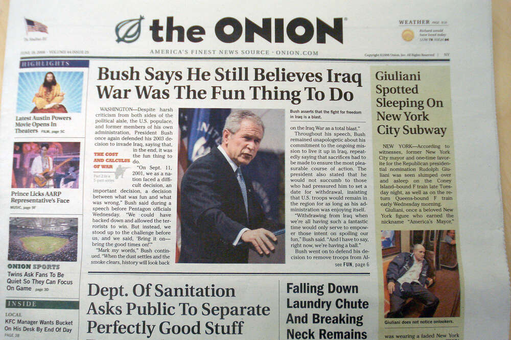 Onion News, our funniest network source - Newsday