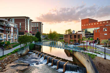 Falls Park and Liberty Bridge