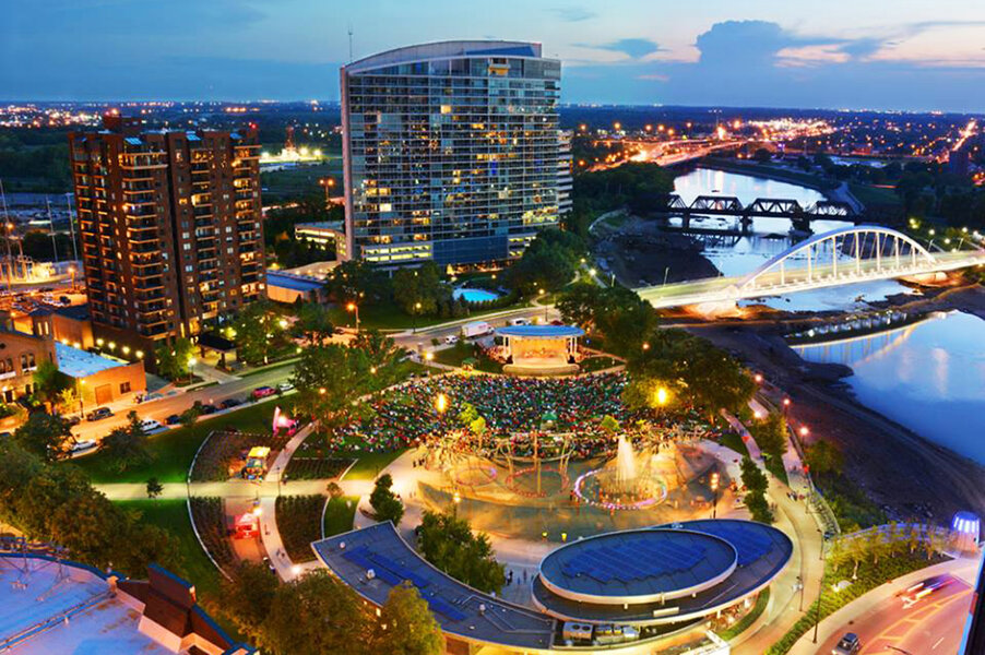 Aerial of the Uptown area of Houston Texas Stock Photo - Alamy