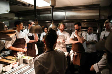 Chefs in kitchen