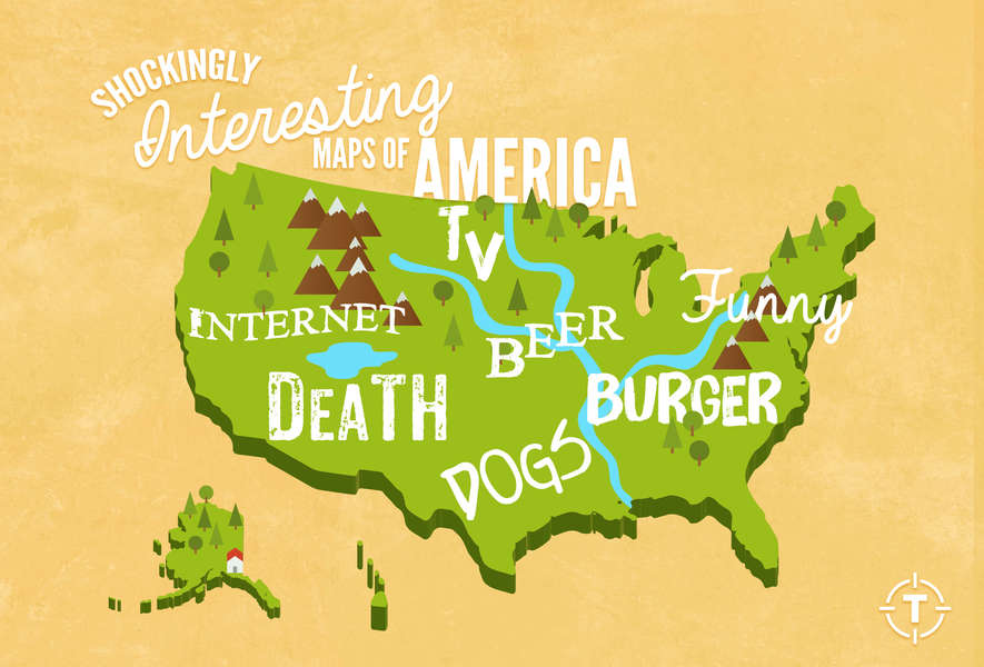 Funny Map Of America Interesting Maps of America   12 Shockingly Interesting Maps of 