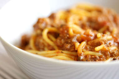 Spaghetti with meat sauce