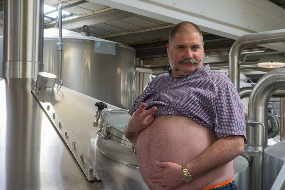 Beer belly. A person with a belly Turkey man.
